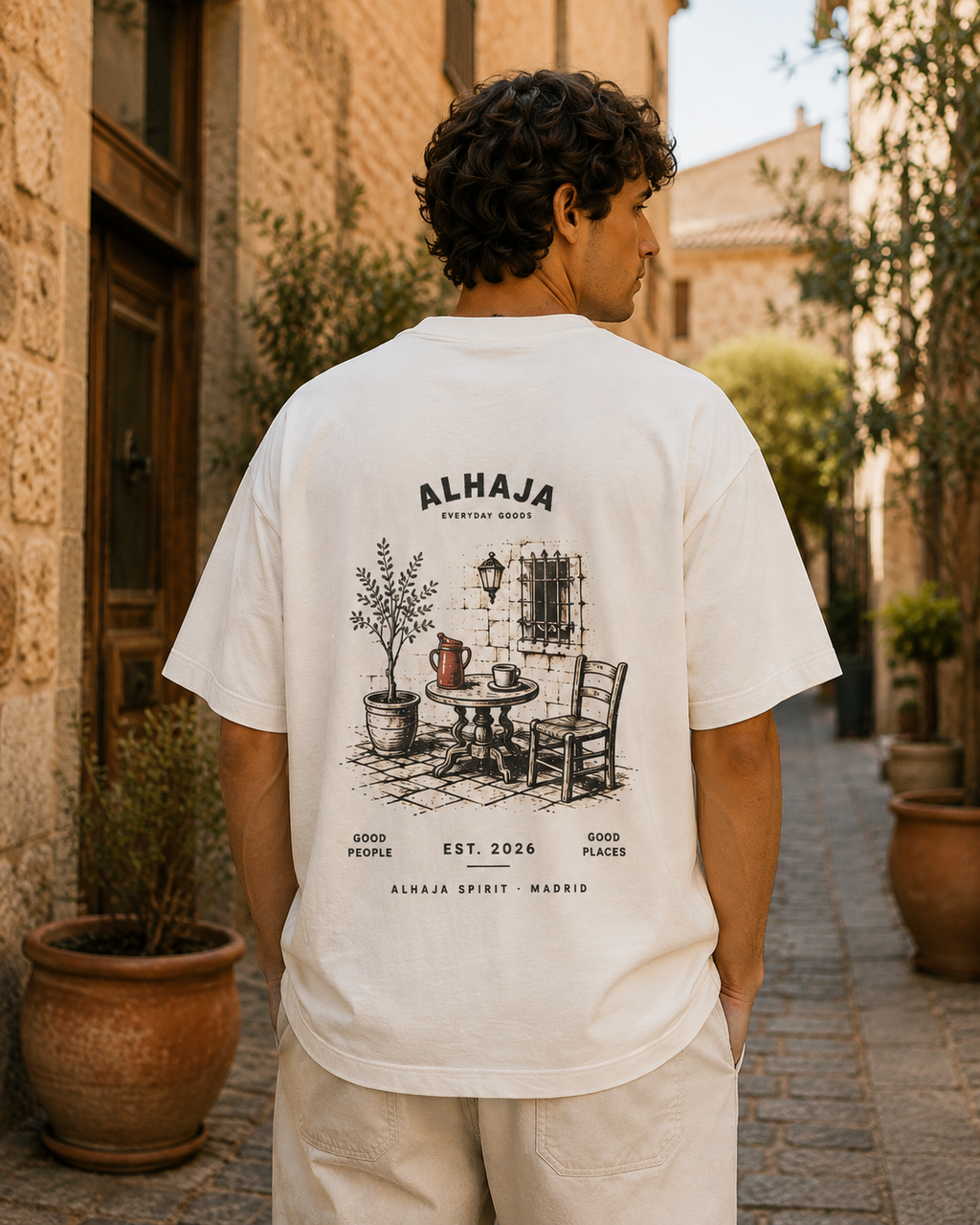 OVERSIZE GOOD PEOPLE MOTO / CAFÉ
