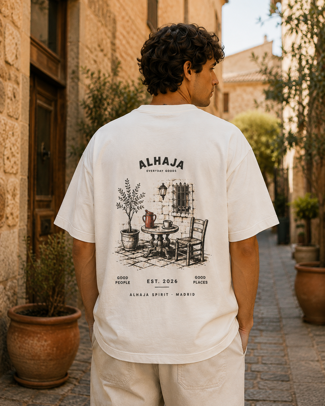 OVERSIZE GOOD PEOPLE MOTO / CAFÉ