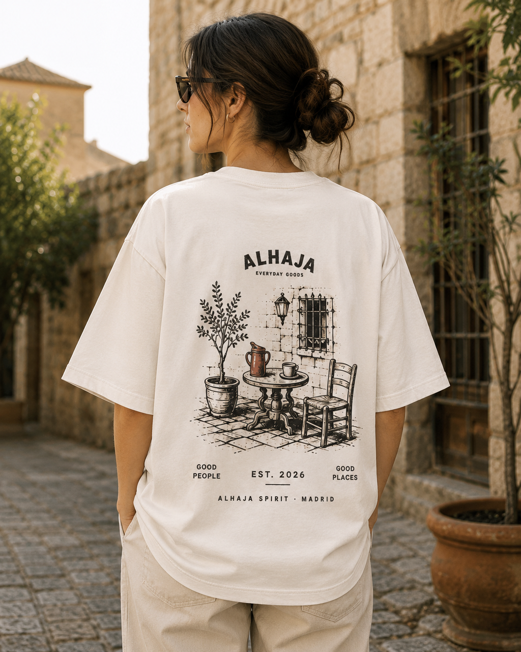 OVERSIZE GOOD PEOPLE MOTO / CAFÉ