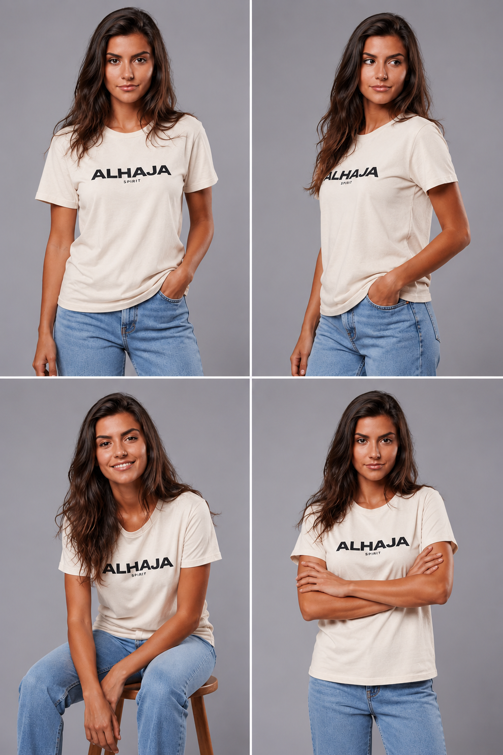 ESENCIA REGULAR CLASSIC TEE COCONUT